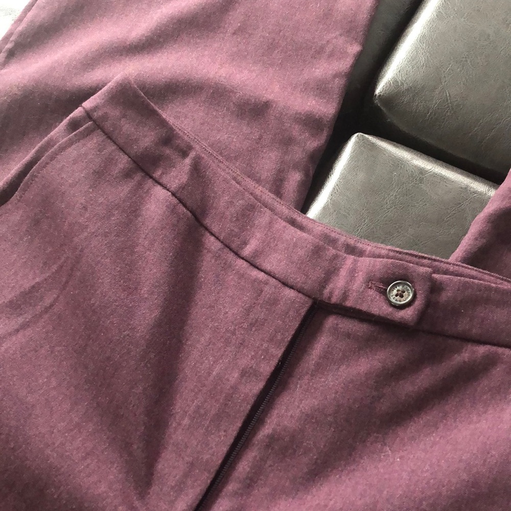 Orvis Aubergine Wool Dress Pant